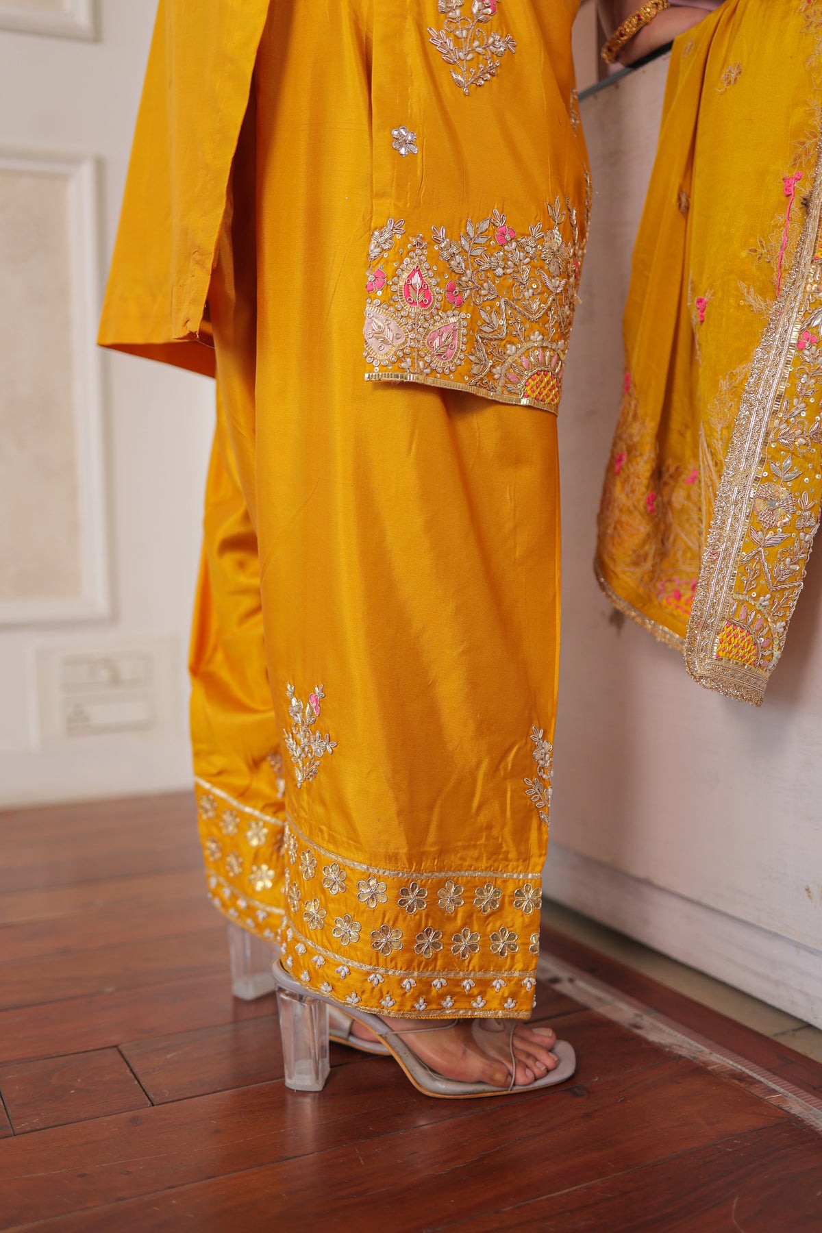 Golden Marigold Patiala Suit