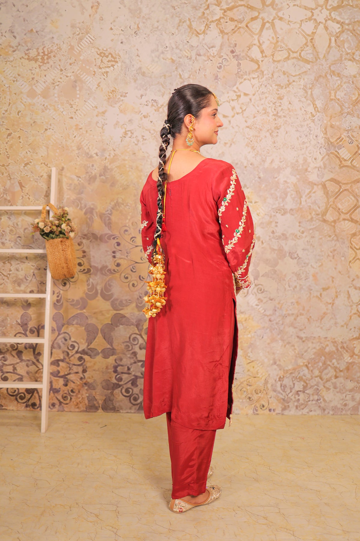 Maroon Meena Vine Suit