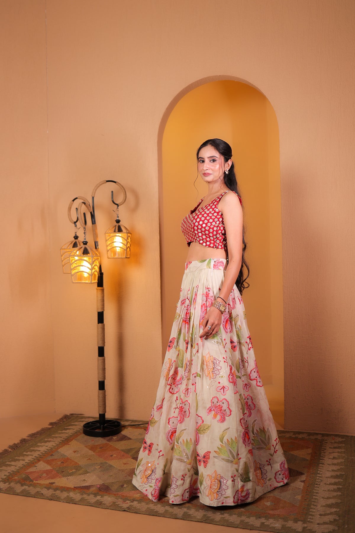 Ruby Garden Lehenga Set