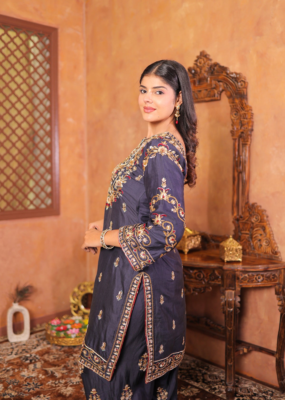 Slate Noir Kurta Set