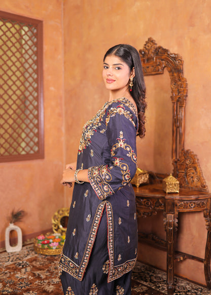 Slate Noir Kurta Set
