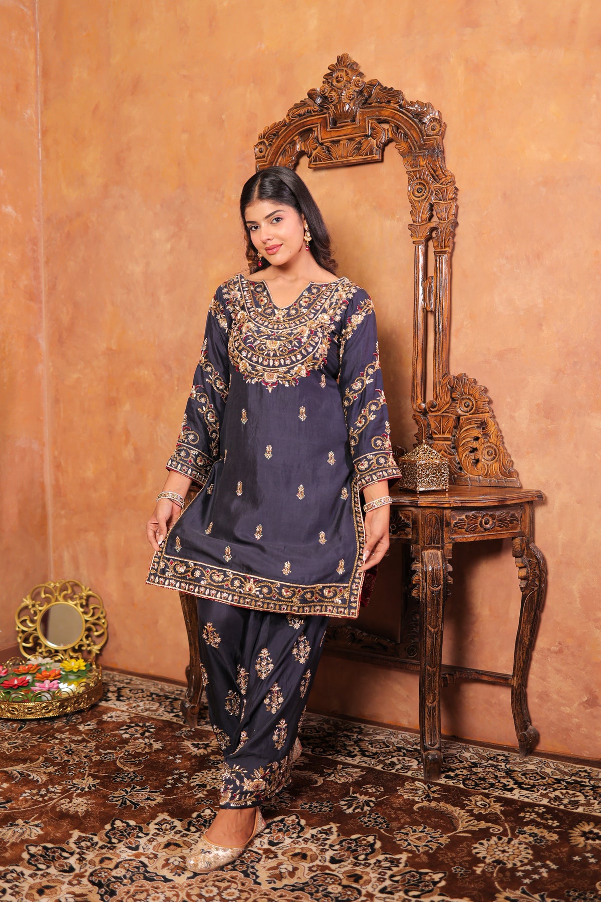 Slate Noir Kurta Set