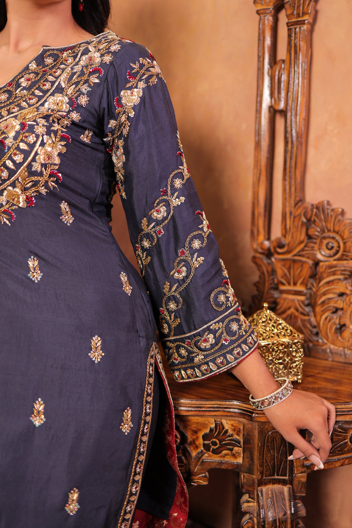 Slate Noir Kurta Set
