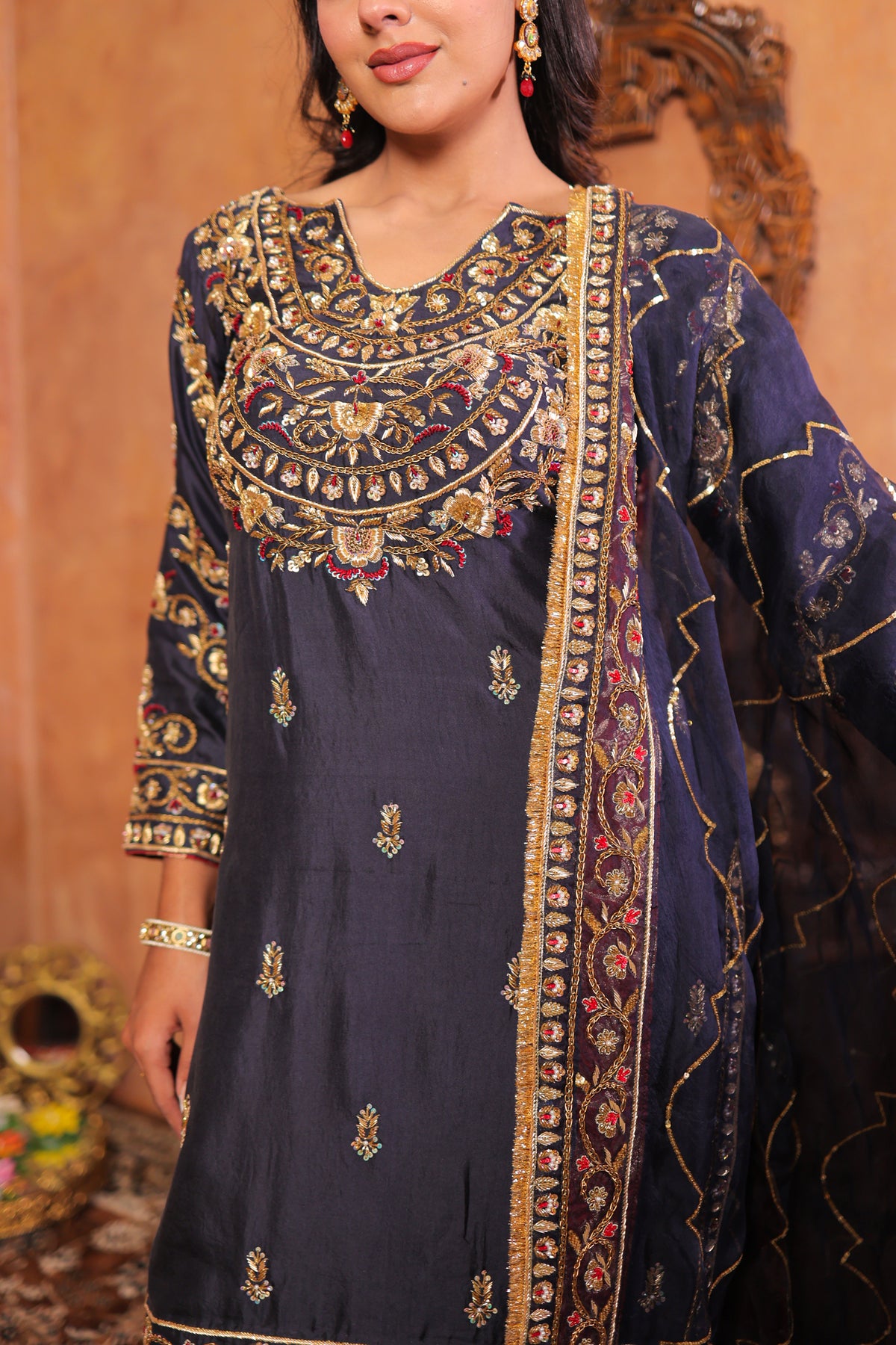 Slate Noir Kurta Set