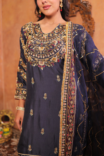 Slate Noir Kurta Set