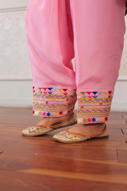 Blossom Pink Fulkari Set