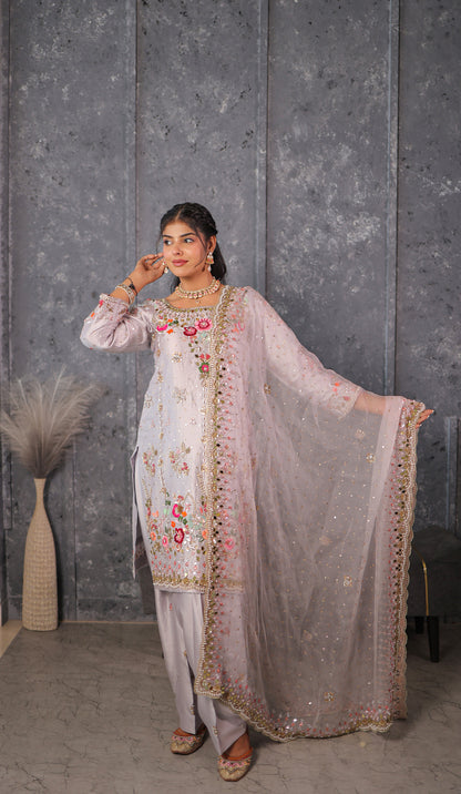 Steel Grey Heirloom Kurta Set