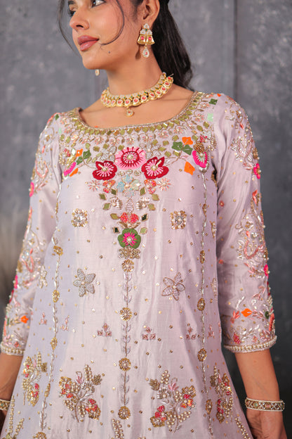 Steel Grey Heirloom Kurta Set
