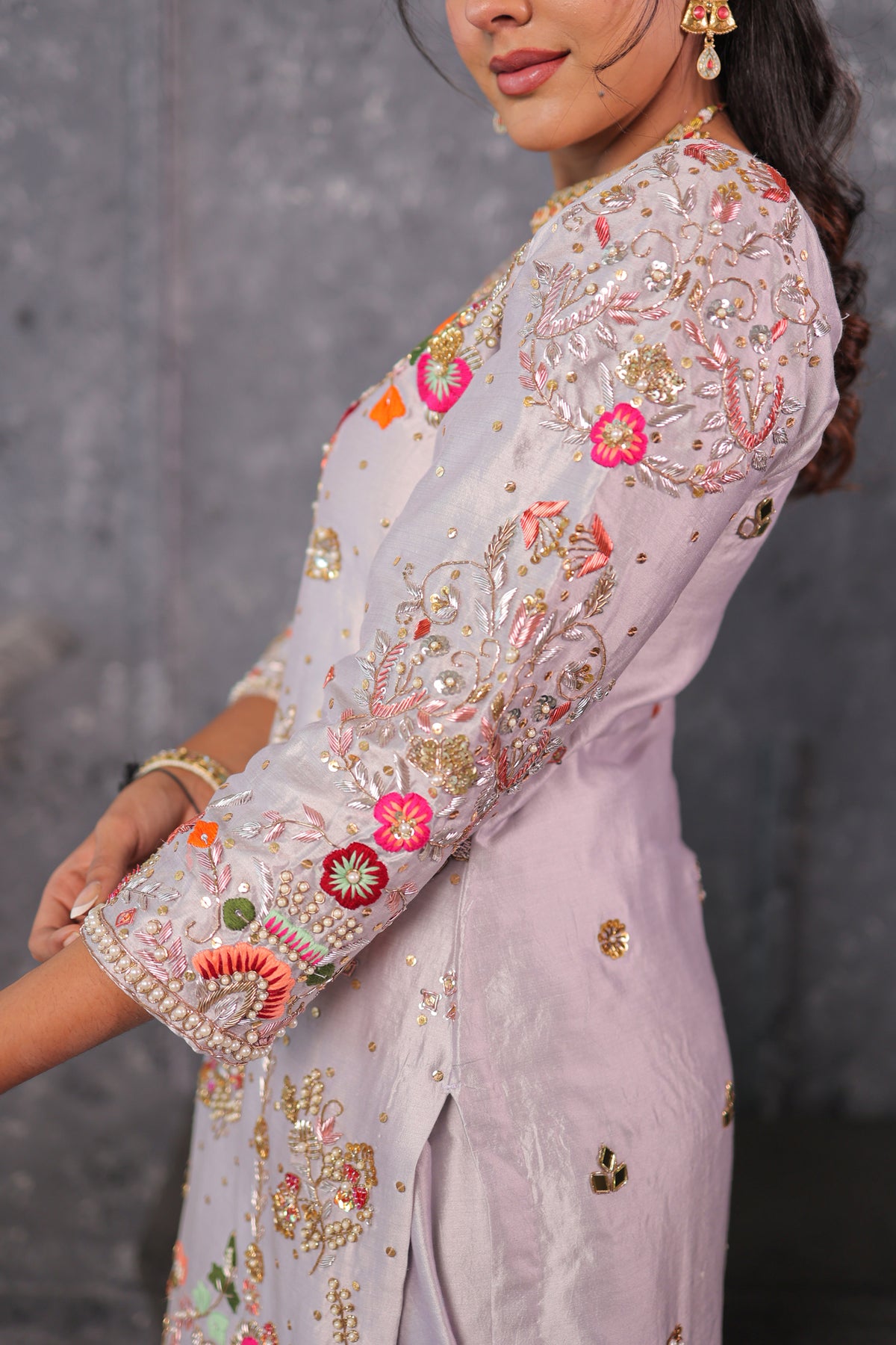 Steel Grey Heirloom Kurta Set