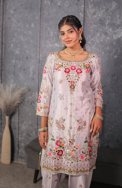 Steel Grey Heirloom Kurta Set