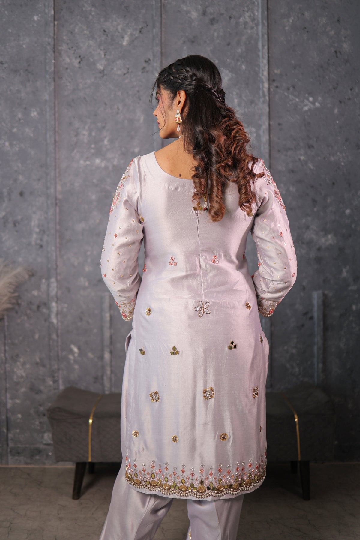 Steel Grey Heirloom Kurta Set