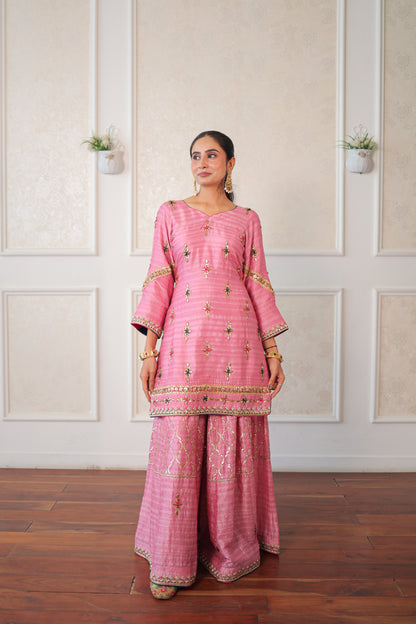 Blush Kiran Sharara Set