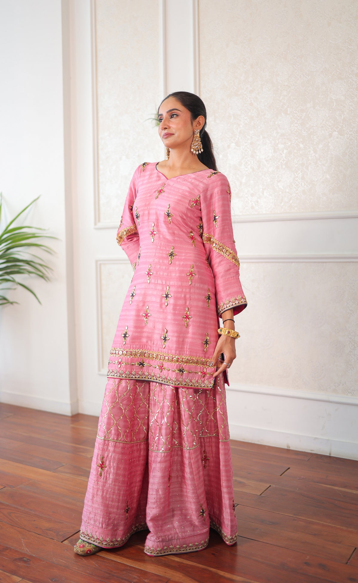 Blush Kiran Sharara Set