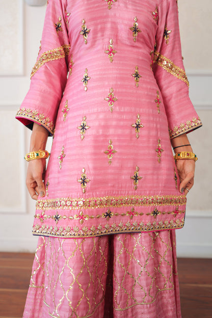 Blush Kiran Sharara Set