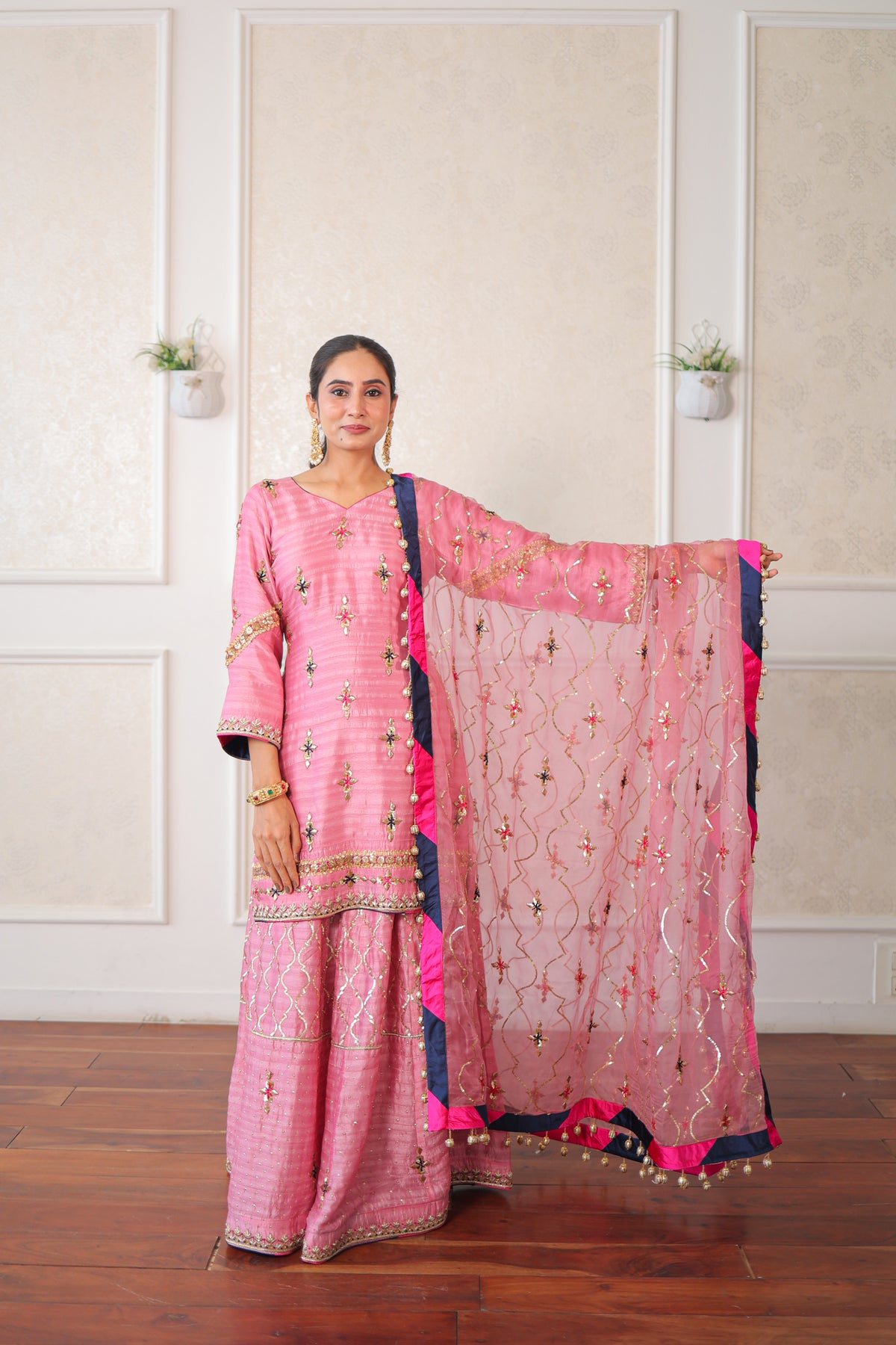 Blush Kiran Sharara Set