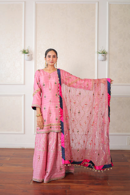 Blush Kiran Sharara Set