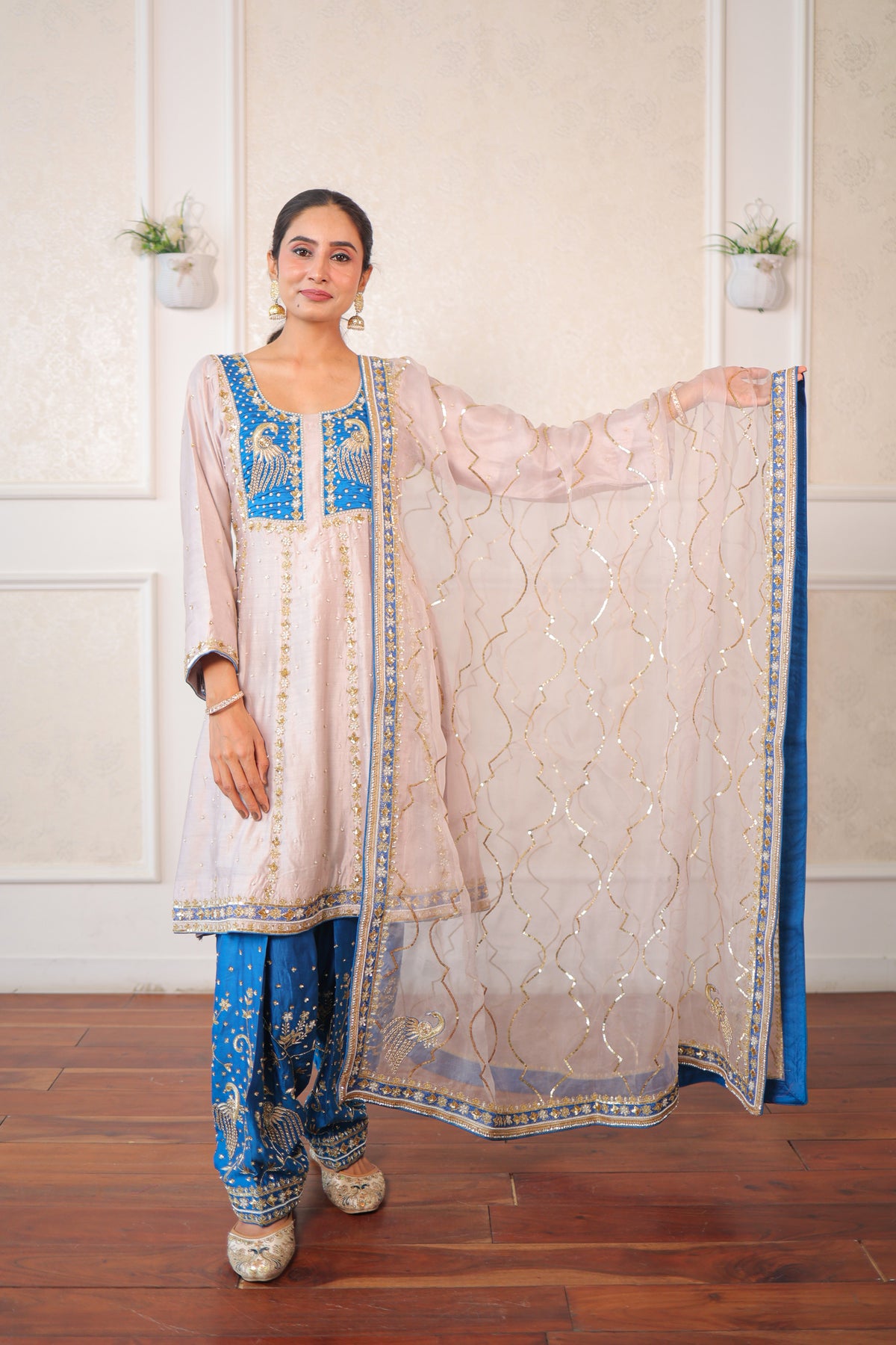 Mauve Peacock Salwar Set