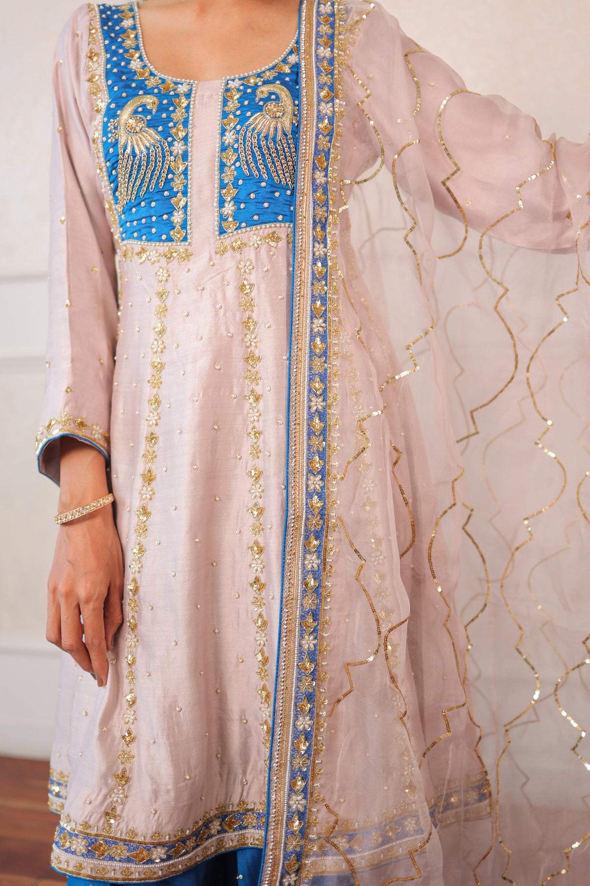 Mauve Peacock Salwar Set
