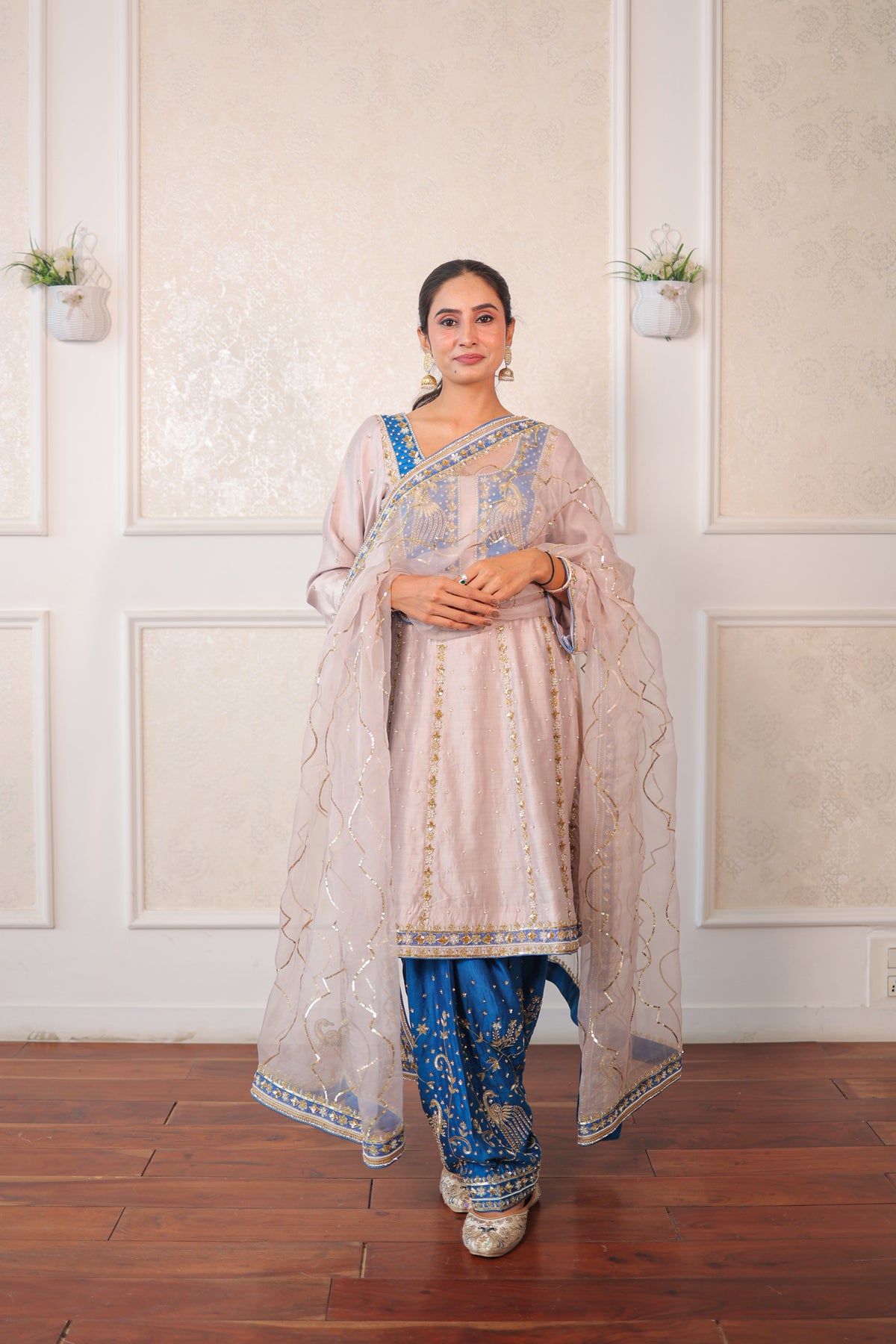 Mauve Peacock Salwar Set