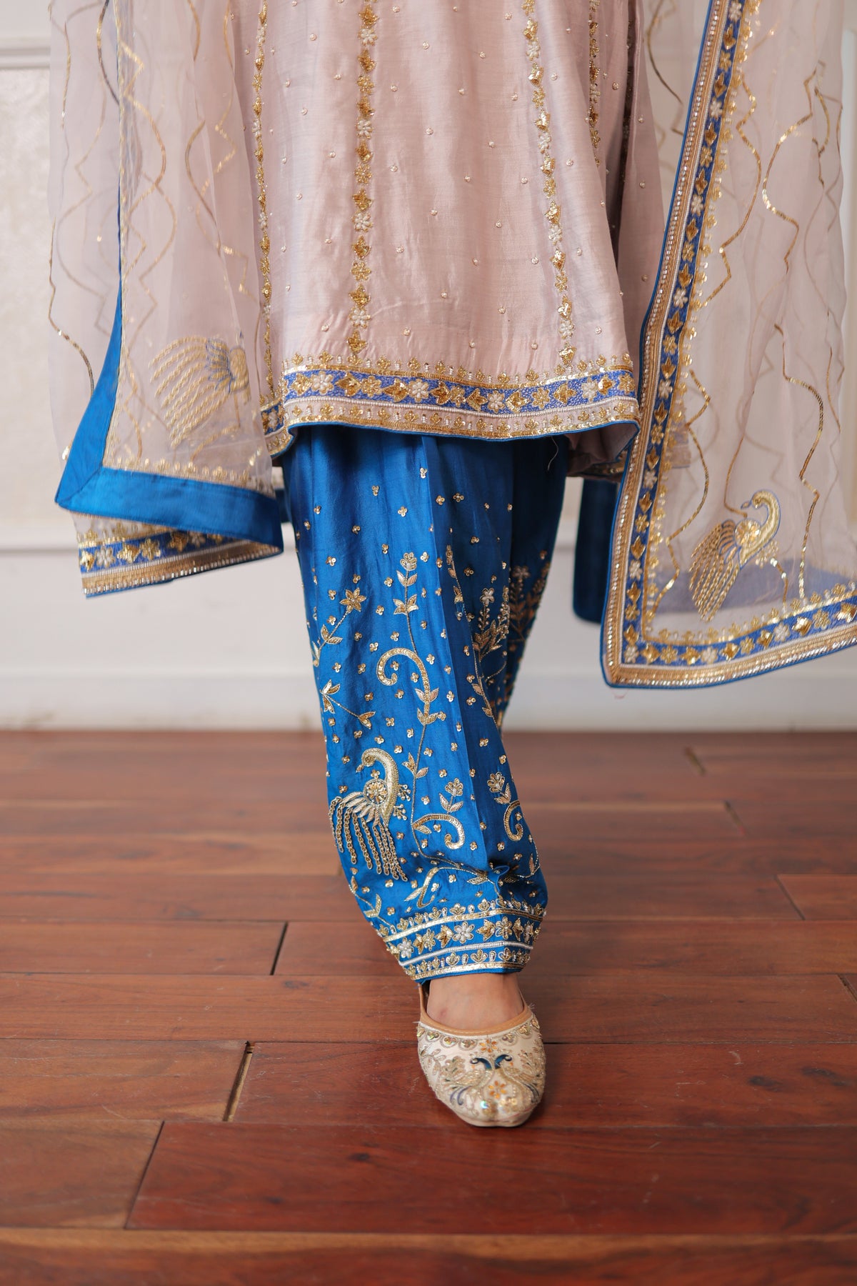 Mauve Peacock Salwar Set