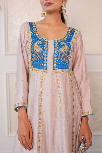 Mauve Peacock Salwar Set