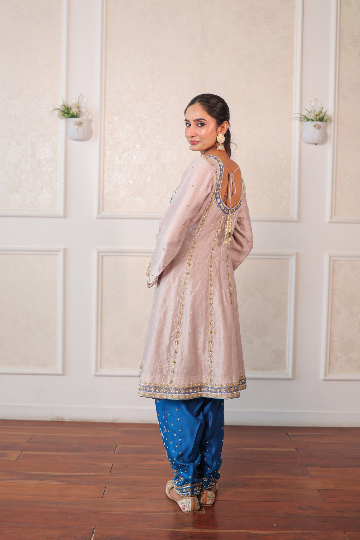 Mauve Peacock Salwar Set