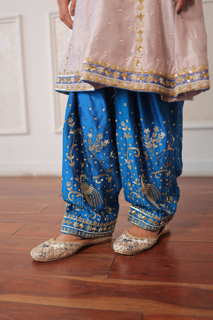 Mauve Peacock Salwar Set