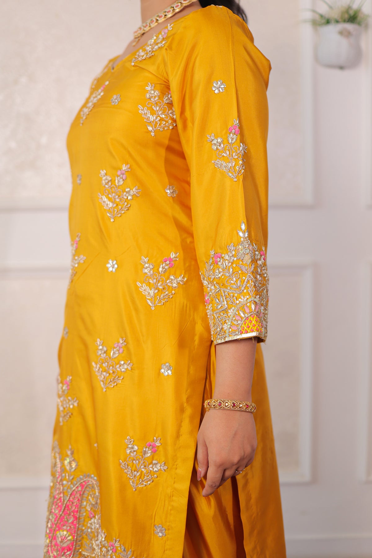 Golden Marigold Patiala Suit