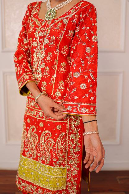 Rust Bloom Patiala Set
