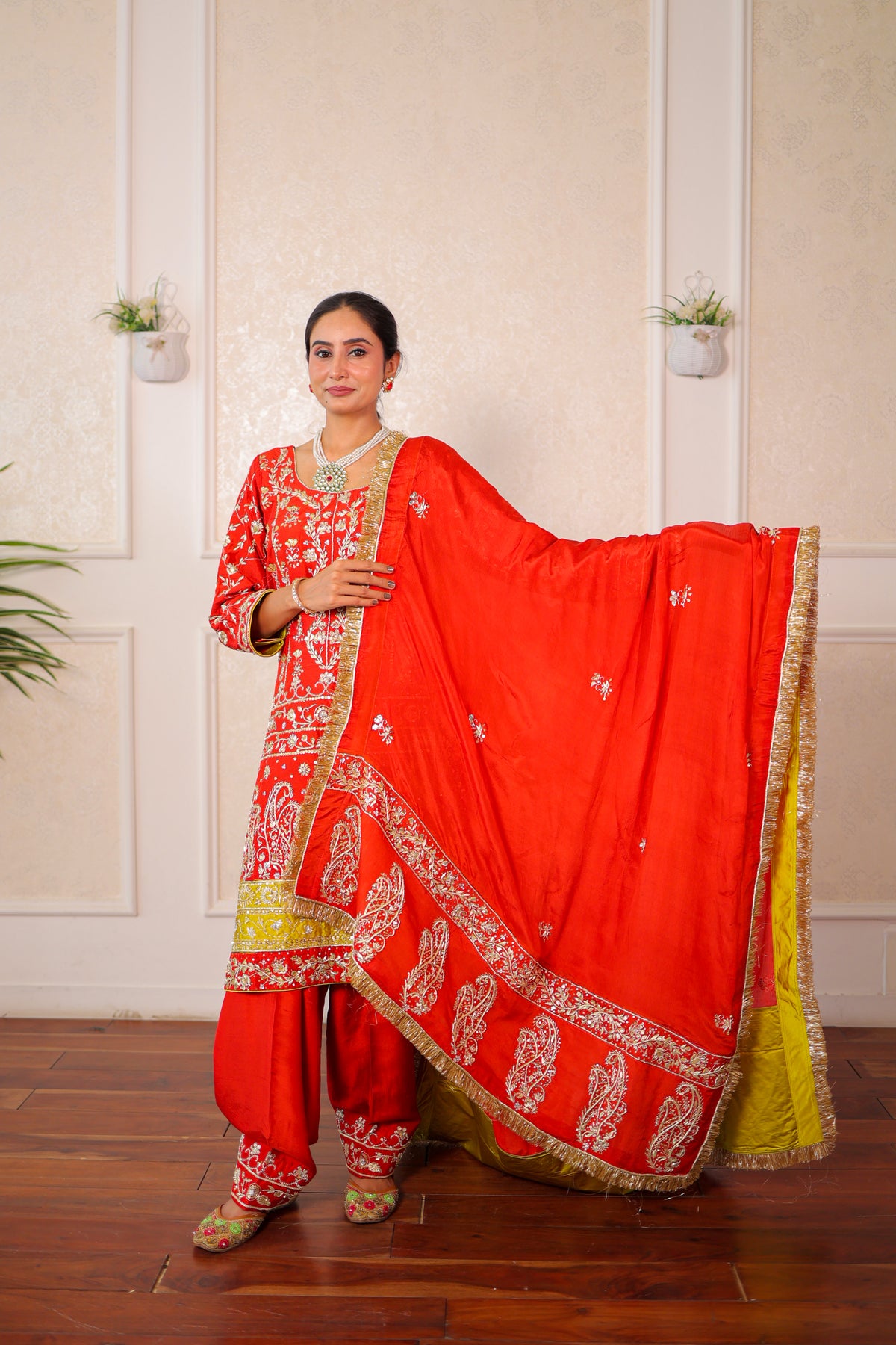Rust Bloom Patiala Set