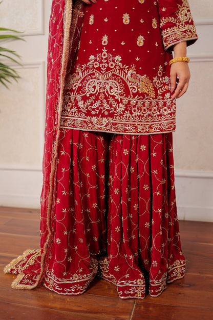 Ruby Peacock Sharkara Set