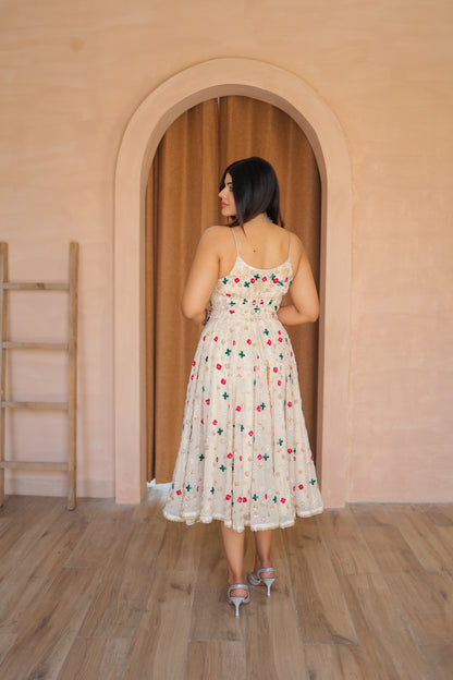 Ivory Blossom Anarkali