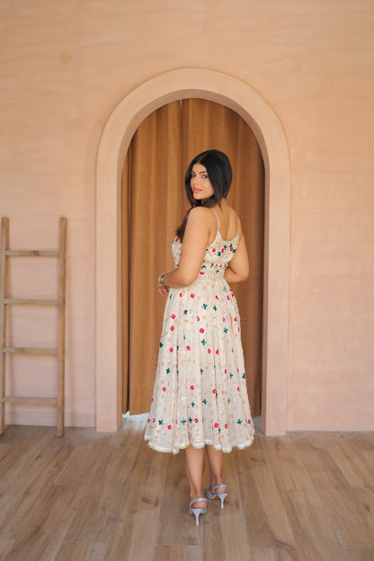 Ivory Blossom Anarkali