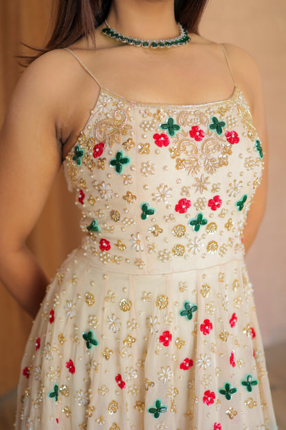 Ivory Blossom Anarkali