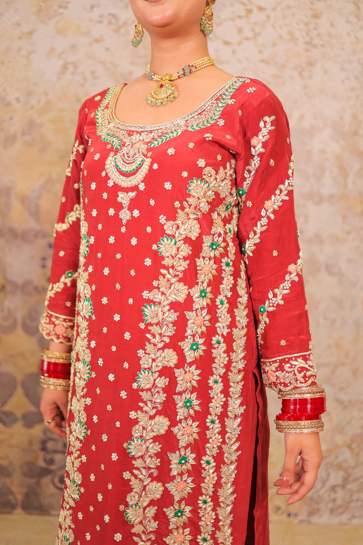 Maroon Meena Vine Suit