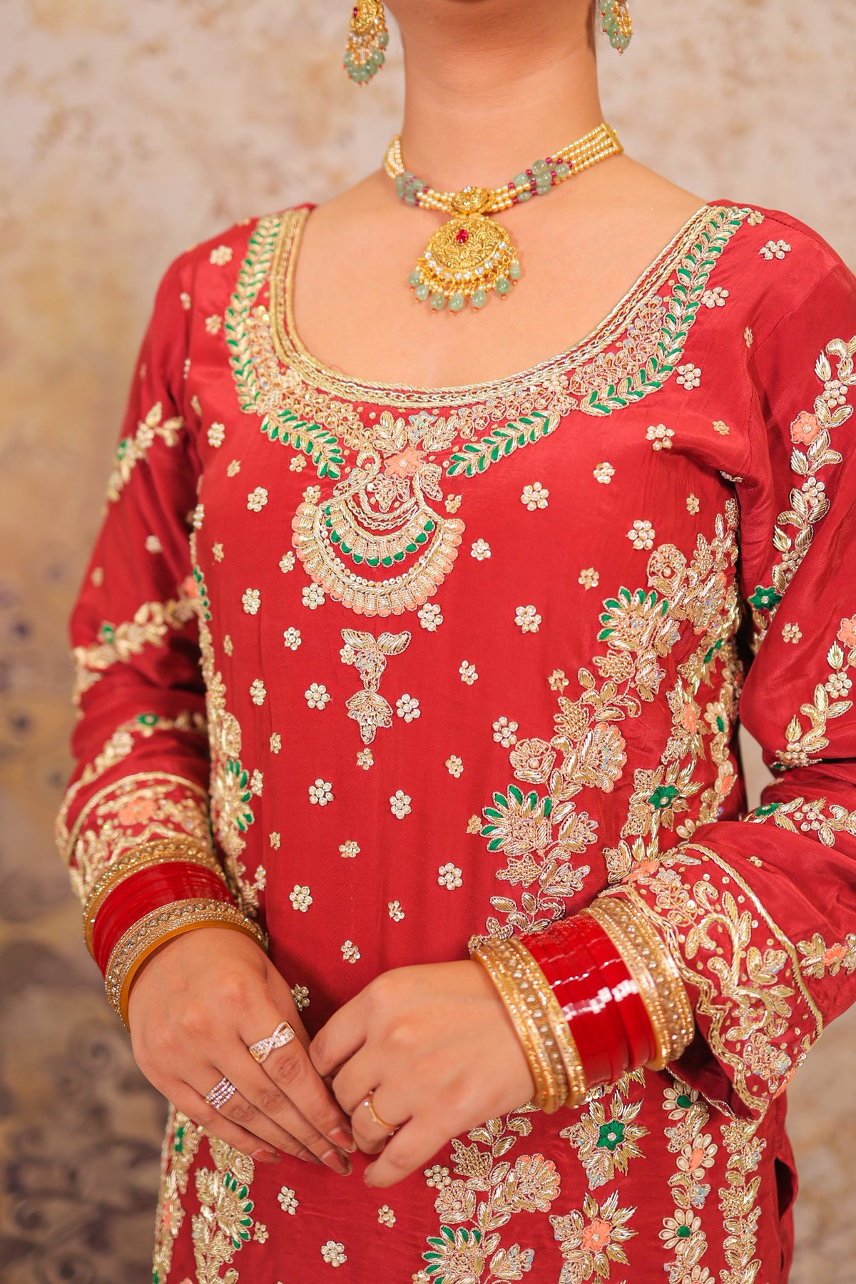 Maroon Meena Vine Suit
