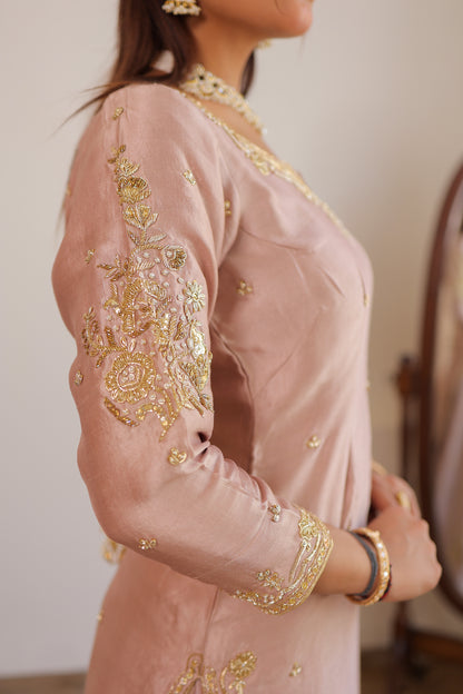 Blush Pink Sharara Set