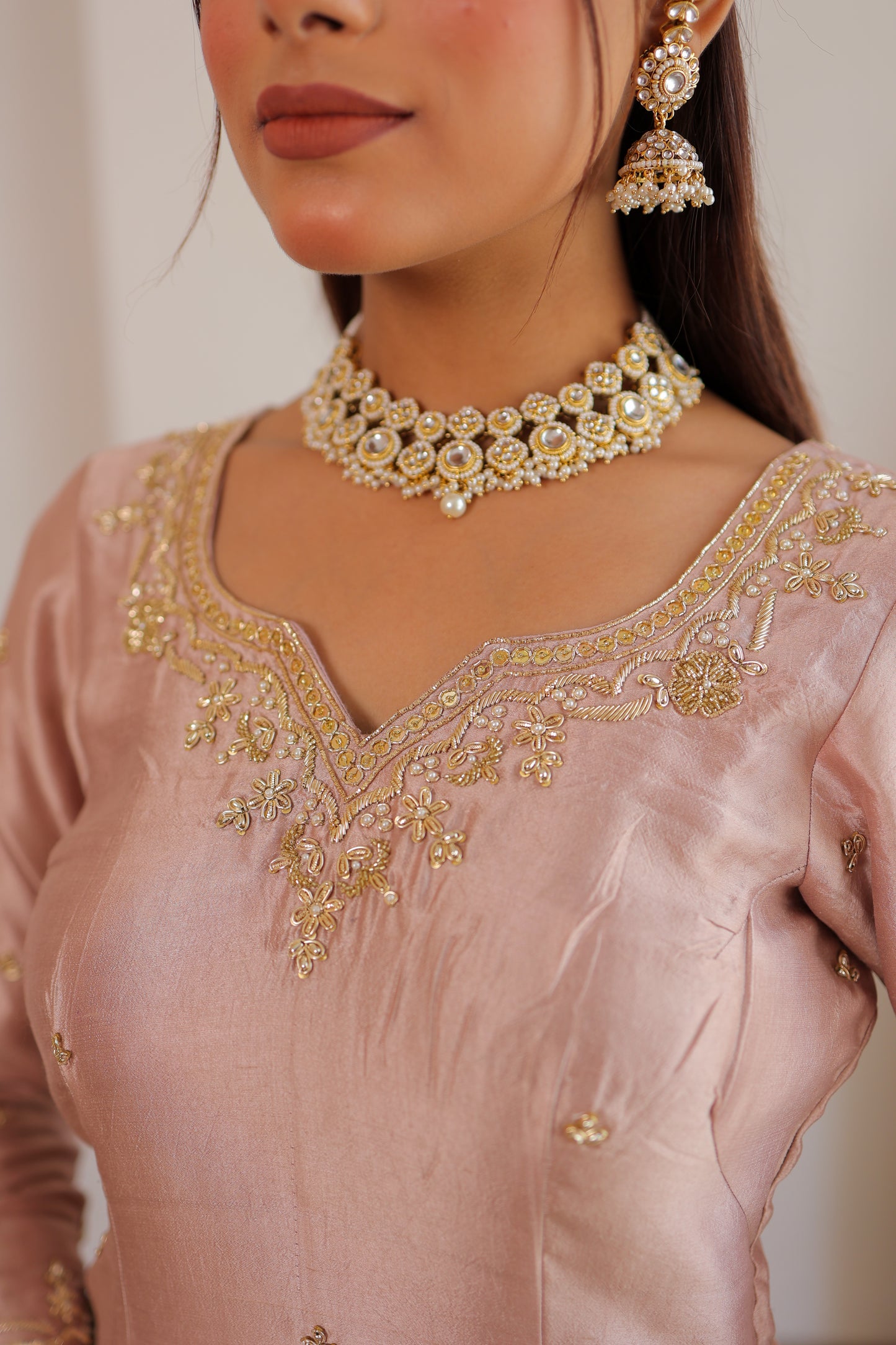 Blush Pink Sharara Set