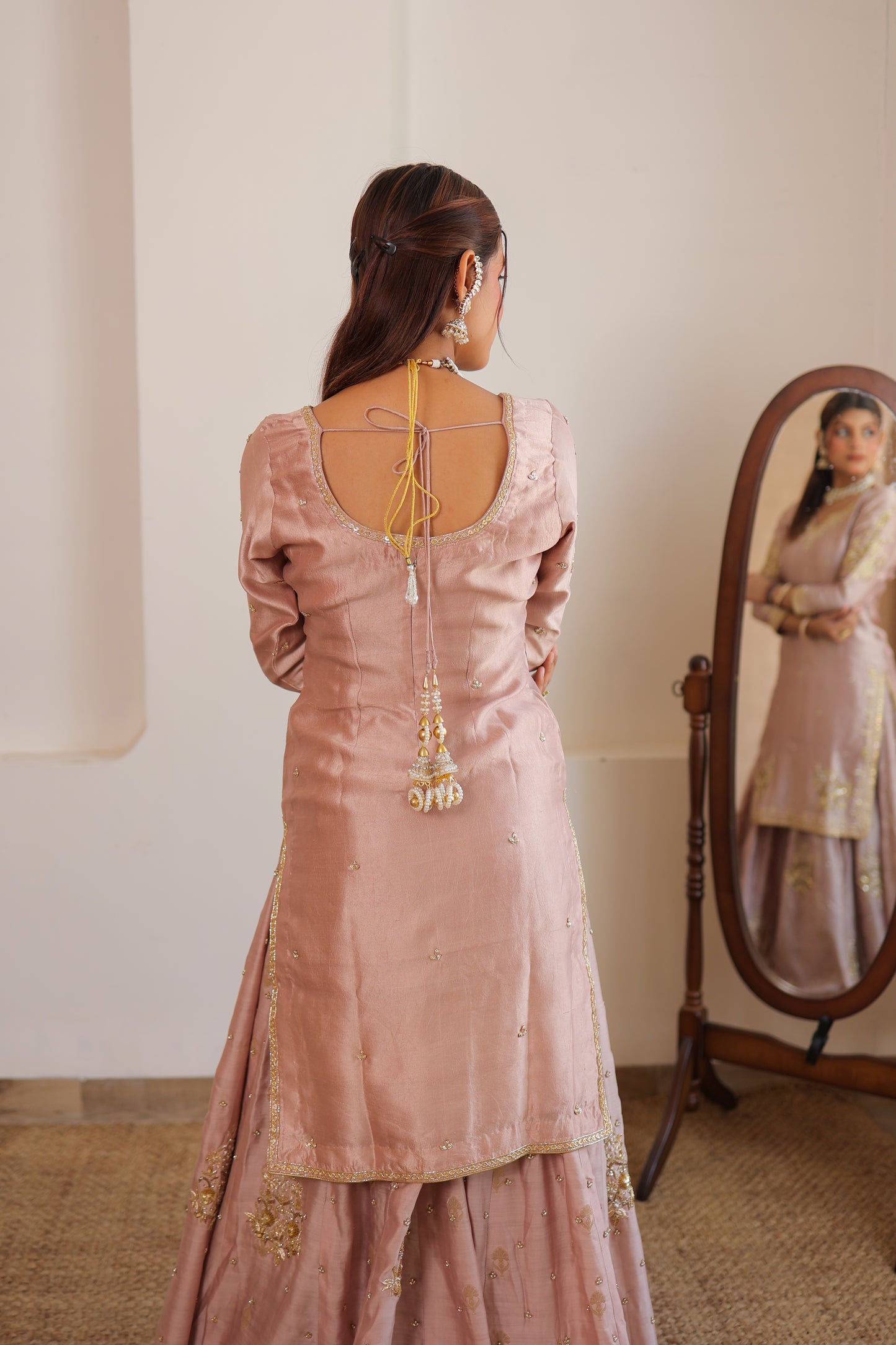 Blush Pink Sharara Set