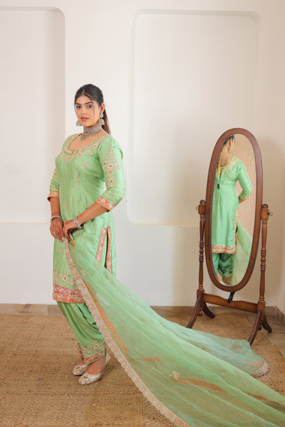 Pistachio Green Pant Suit