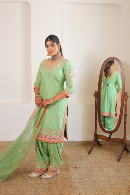 Pistachio Green Pant Suit