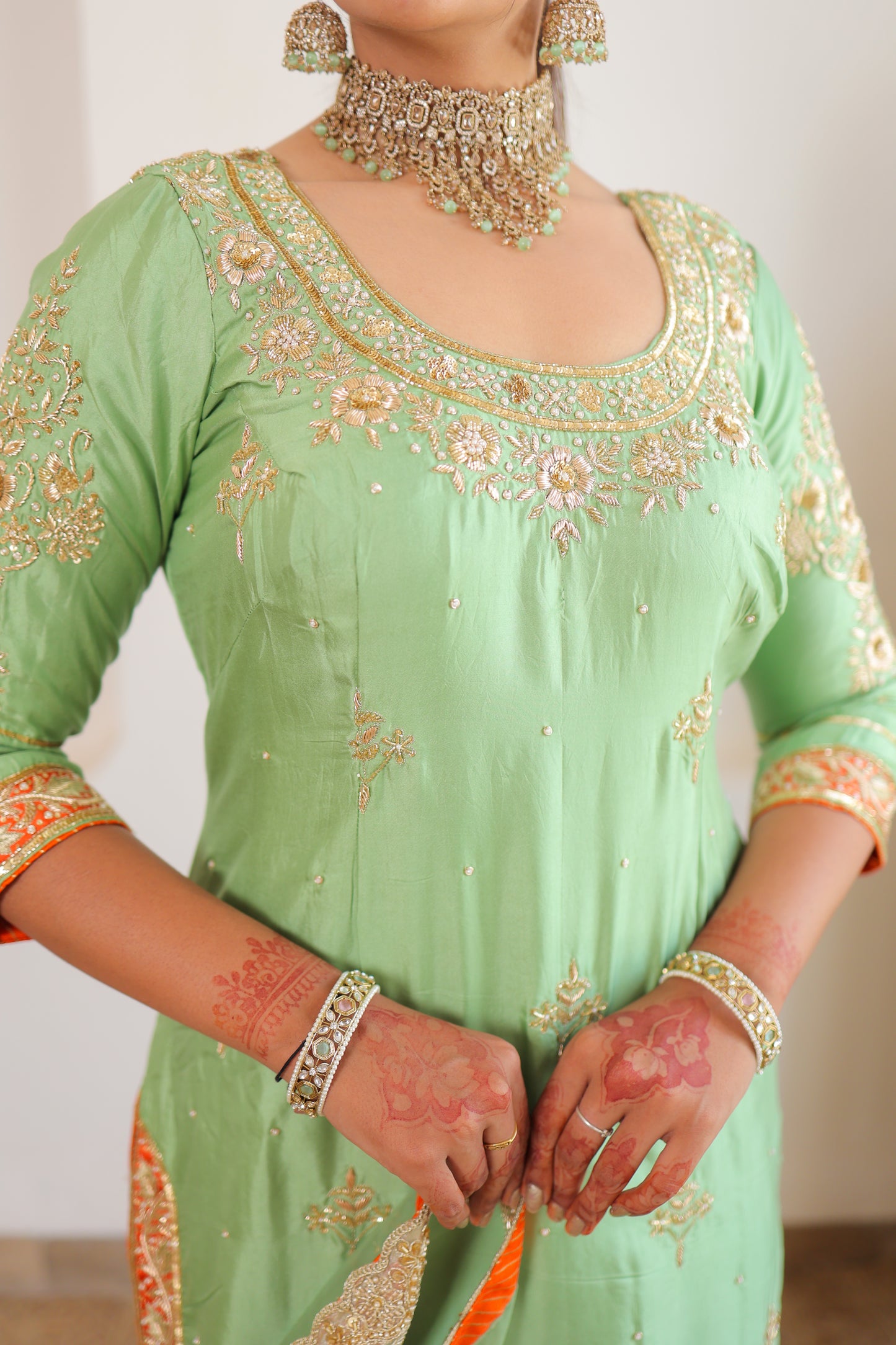 Pistachio Green Pant Suit