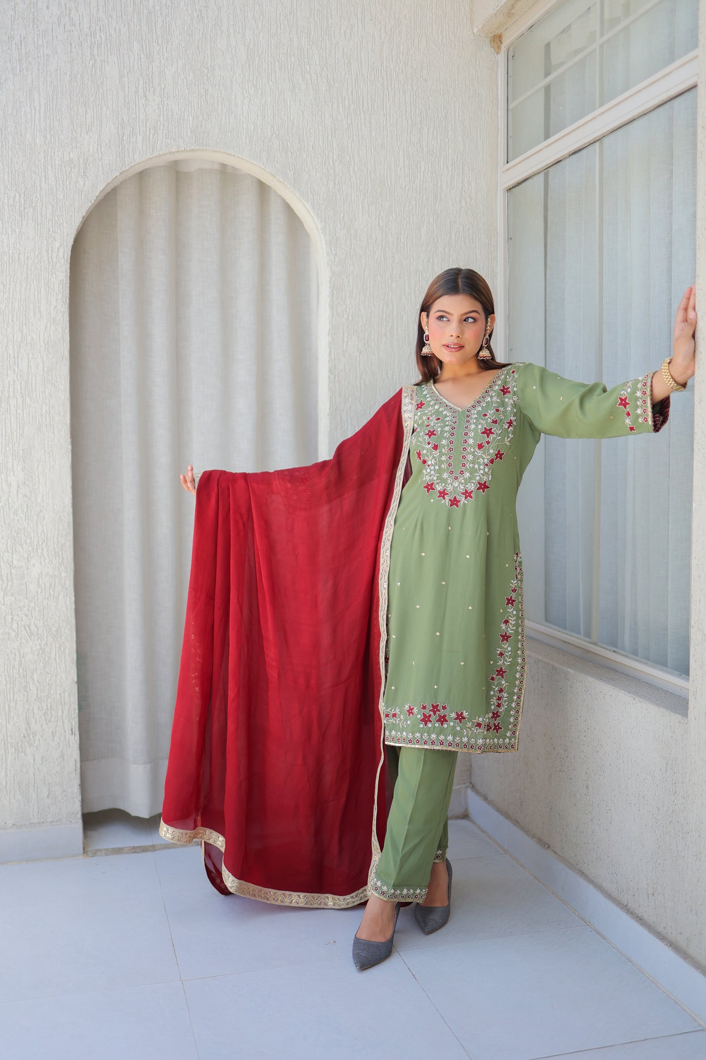 Sage Straight Kurta Set