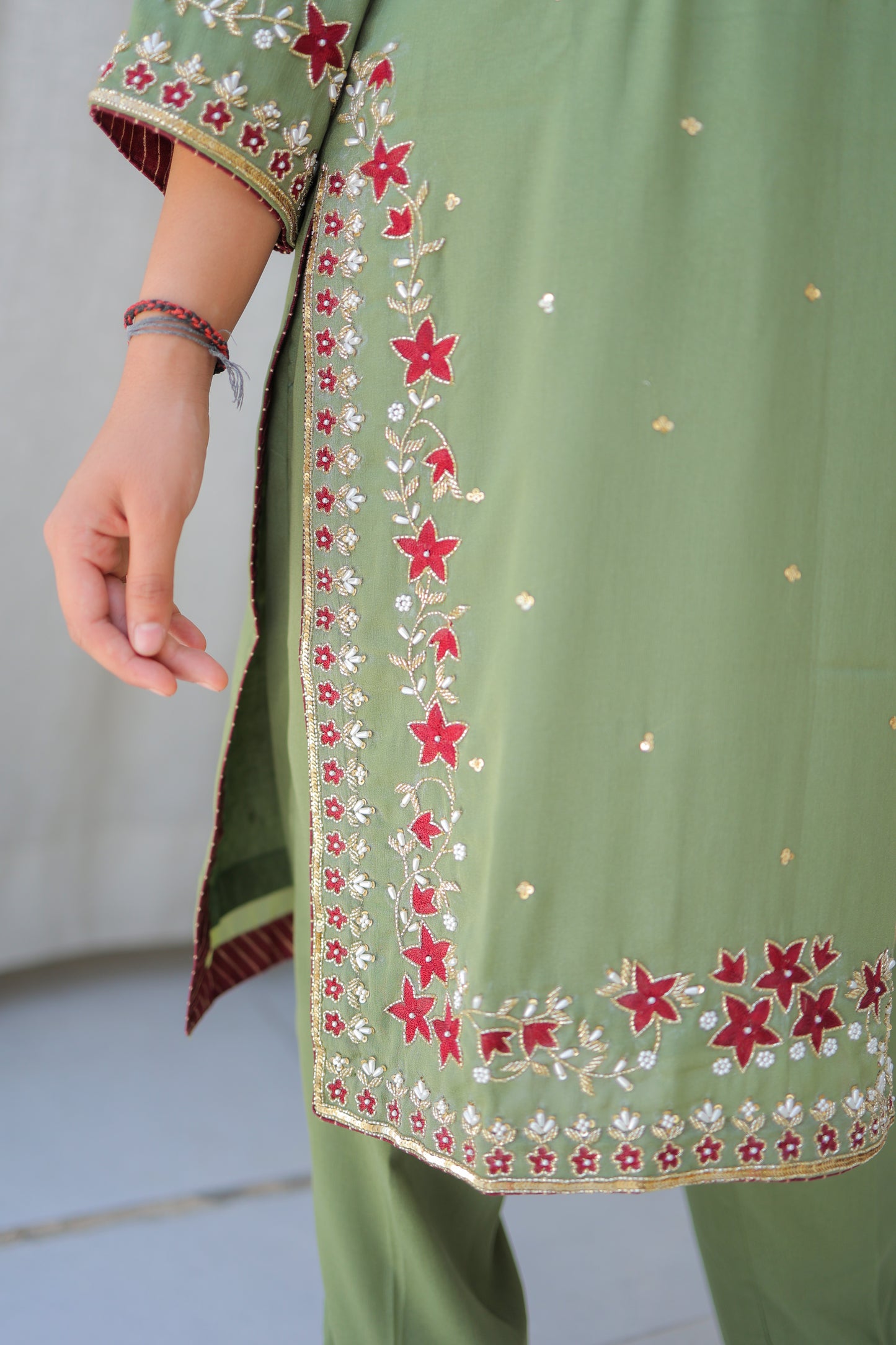 Sage Straight Kurta Set