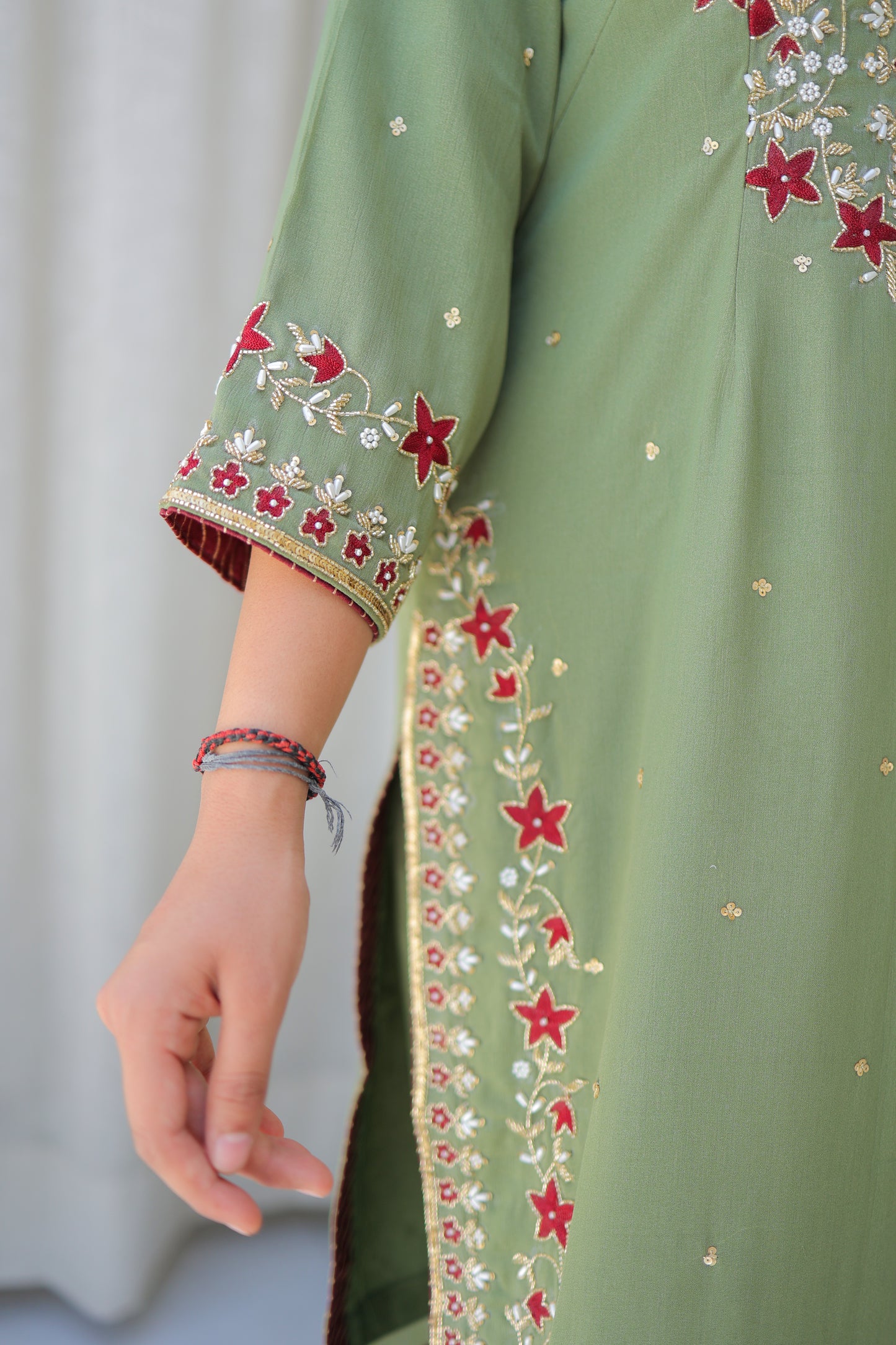 Sage Straight Kurta Set