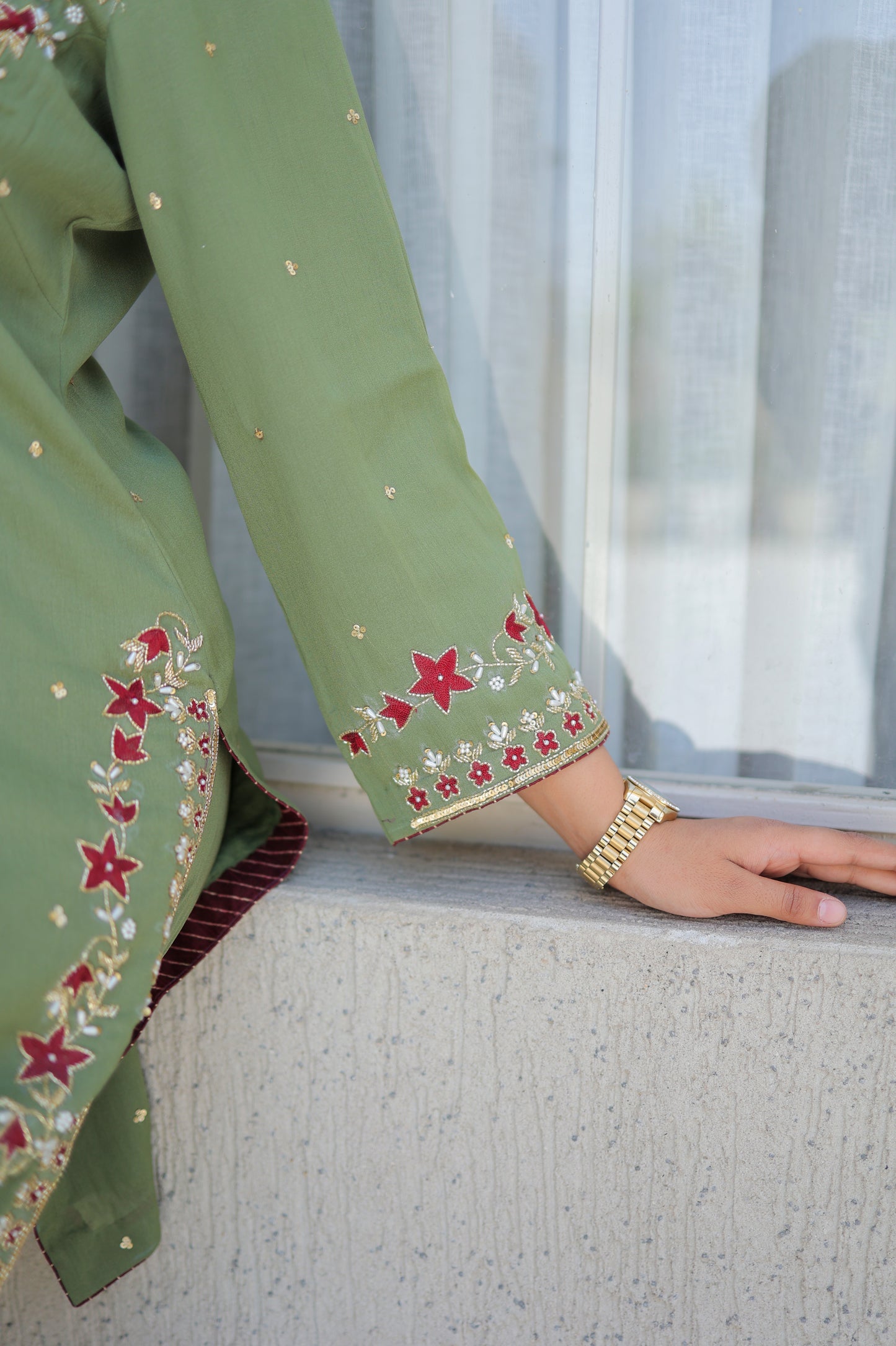 Sage Straight Kurta Set