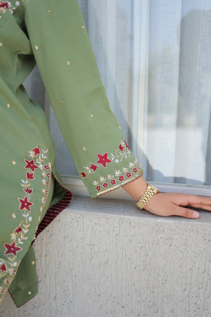 Sage Straight Kurta Set