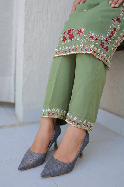 Sage Straight Kurta Set