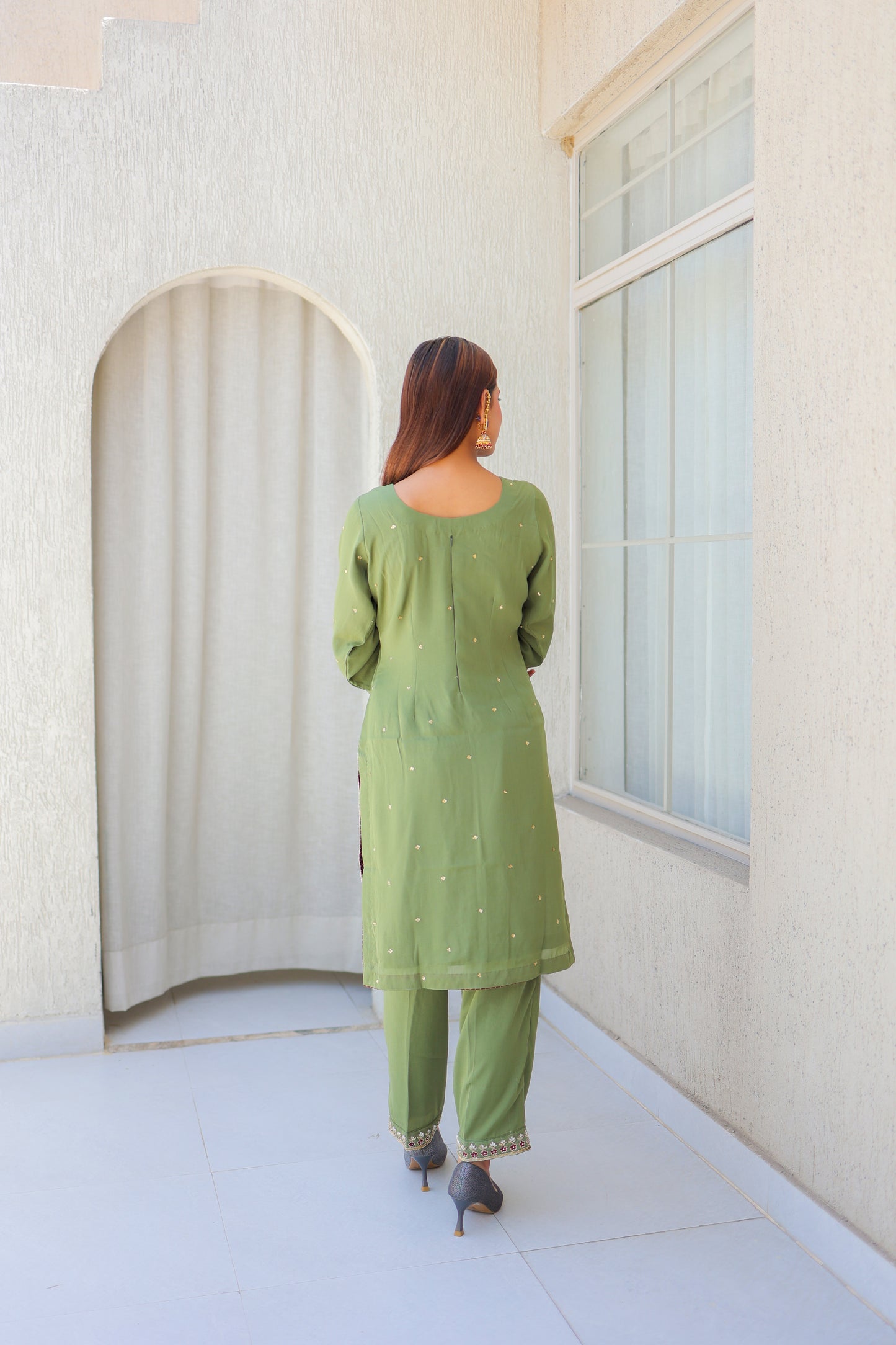 Sage Straight Kurta Set