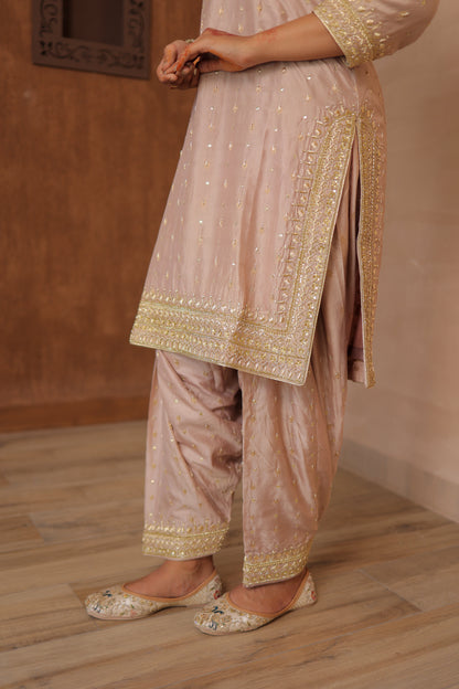Wheat Beige Straight Suit